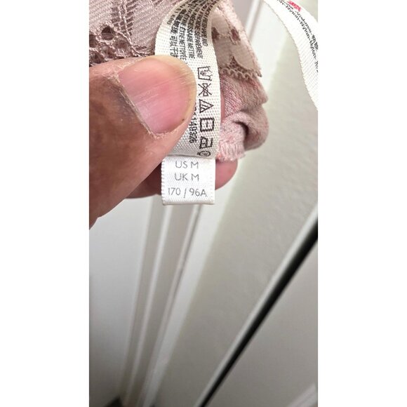 Intimately Free People Floral Print Button-Down Bodysuit Lace Detail & Ruffled S - Picture 6 of 8